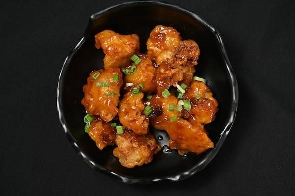 Gobhi Manchurian with Fried Rice.