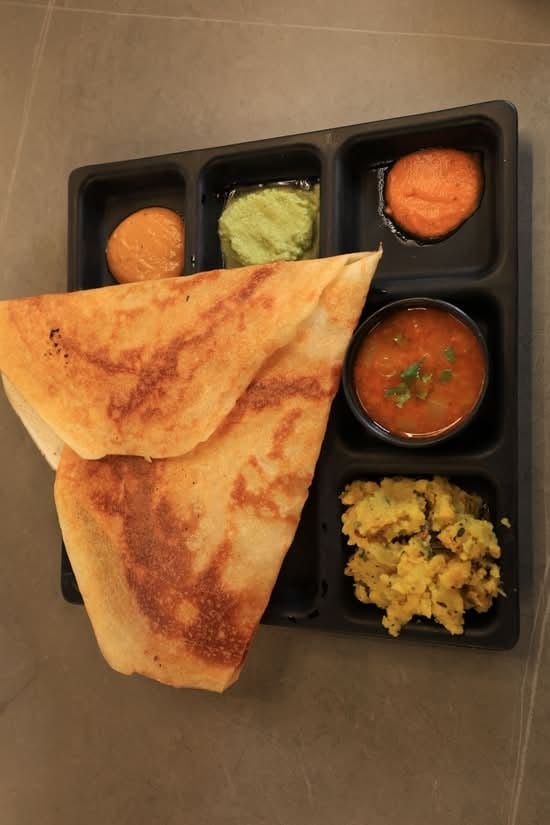 Butter Onion Masala Dosa.